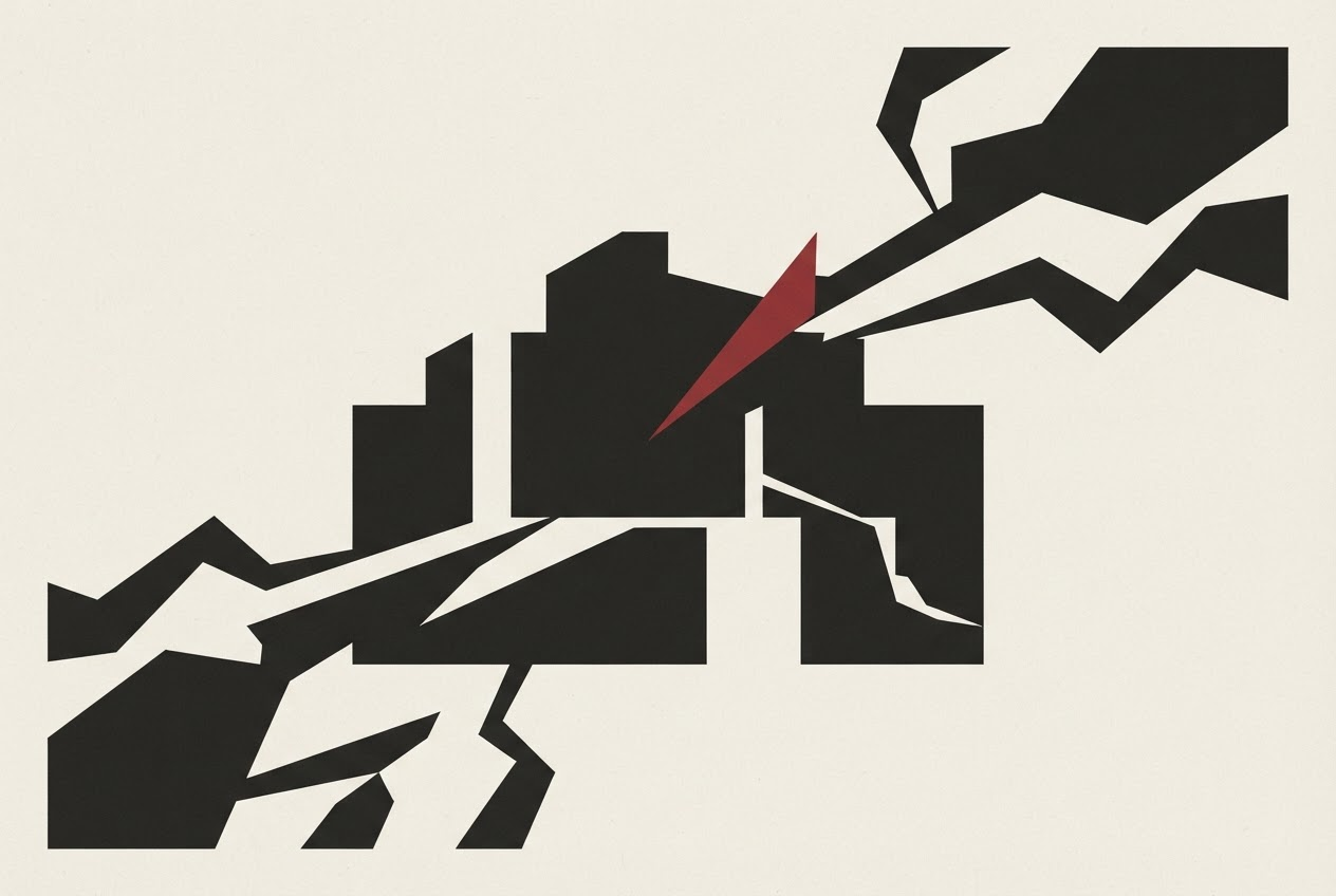 Abstract editorial illustration