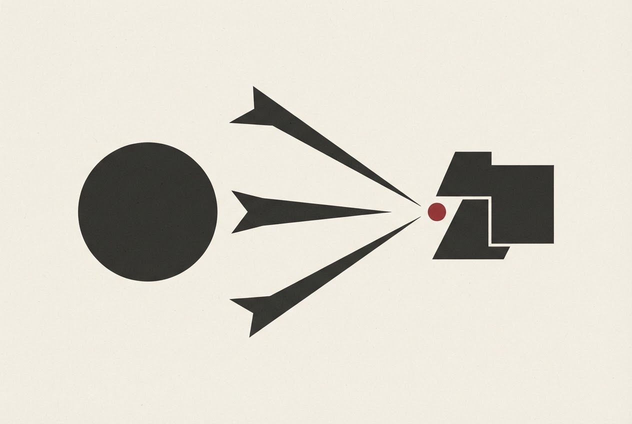 Abstract editorial illustration