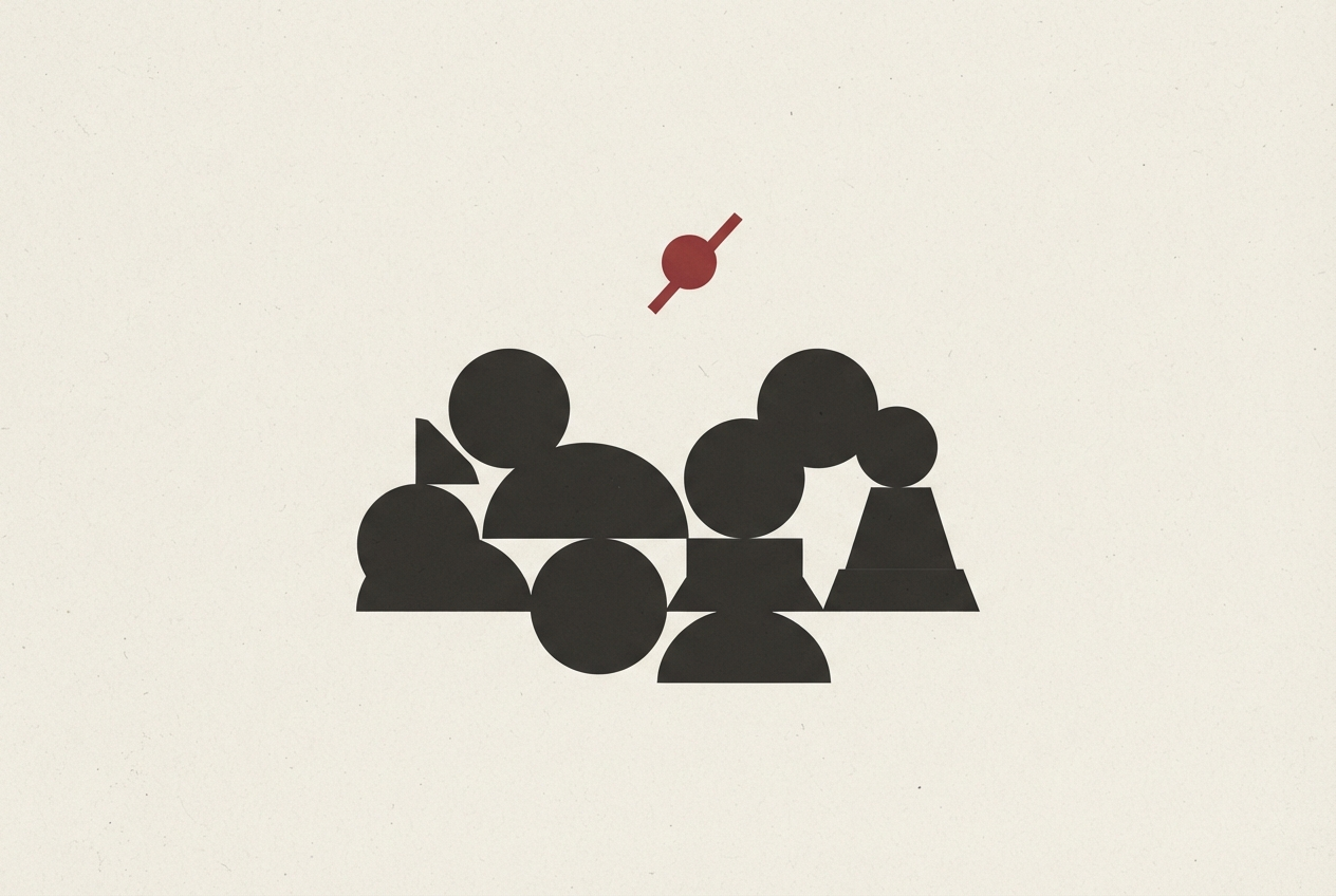 Abstract editorial illustration