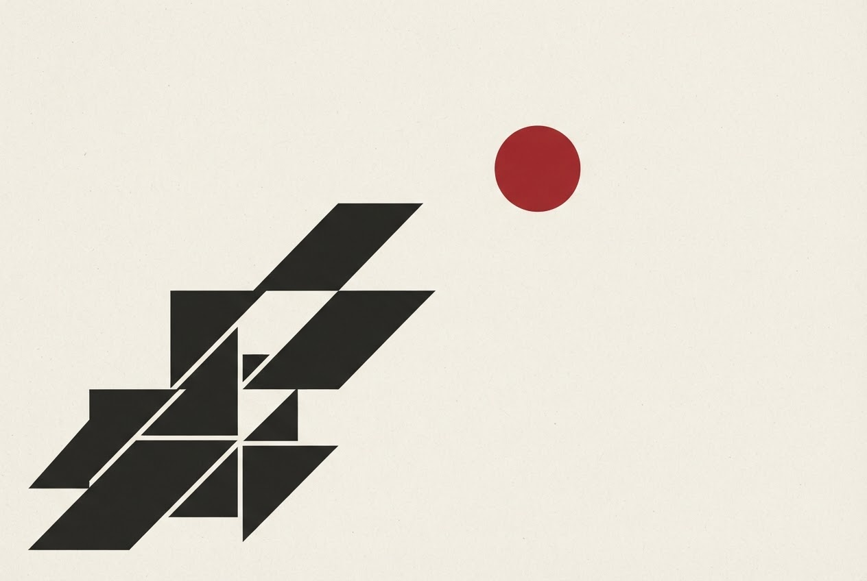 Abstract editorial illustration
