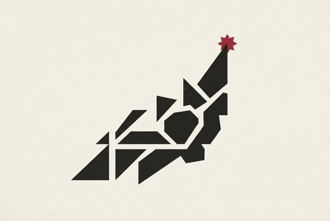 Abstract editorial illustration
