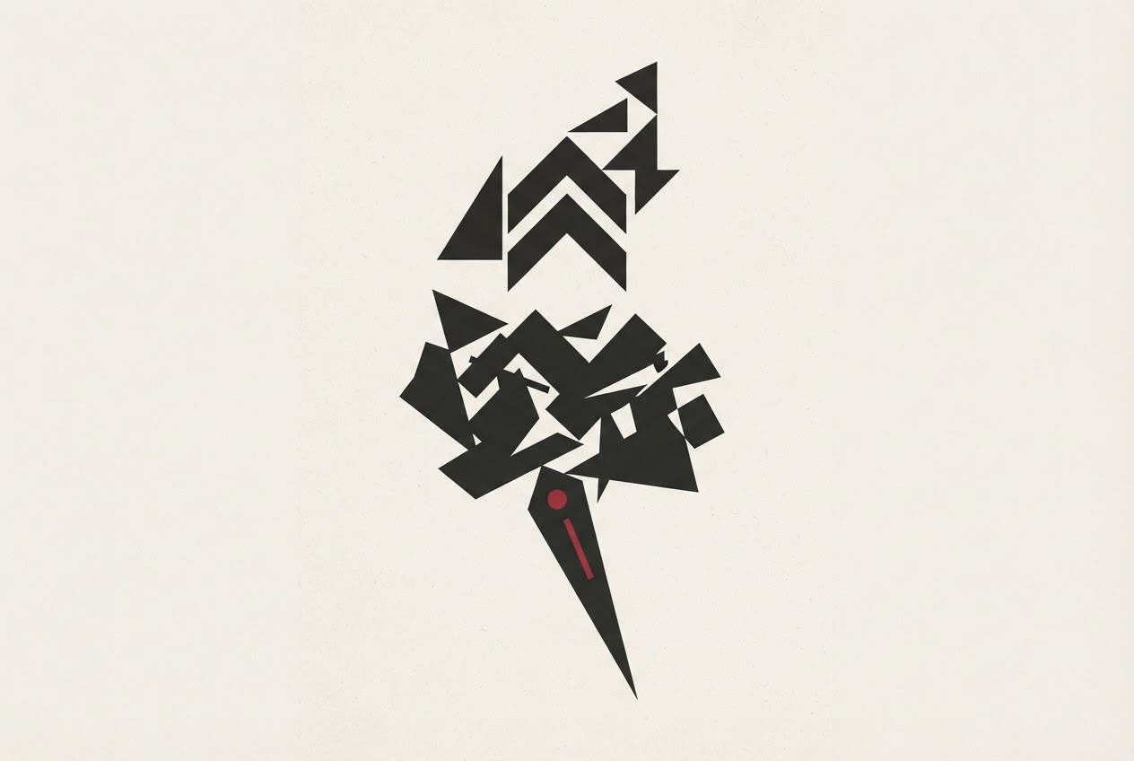 Abstract editorial illustration