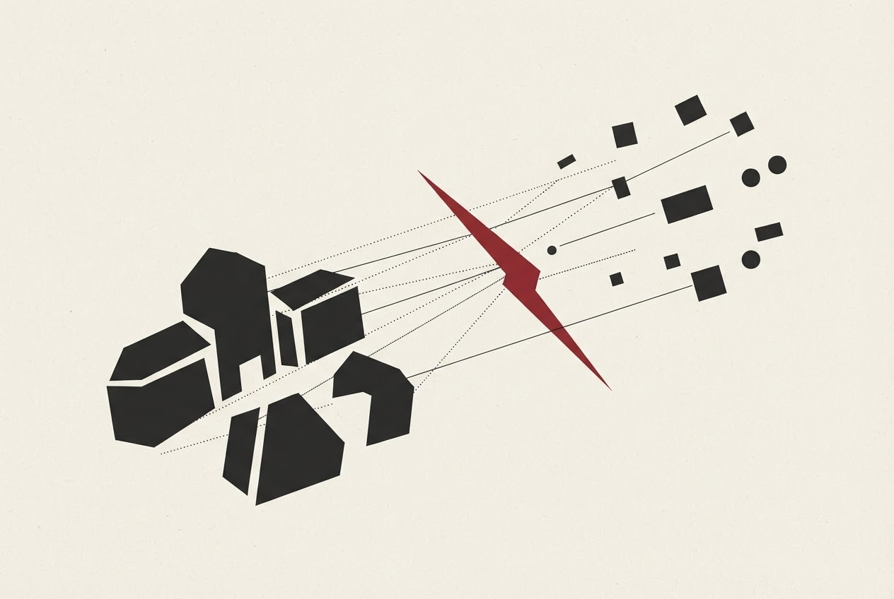 Abstract editorial illustration