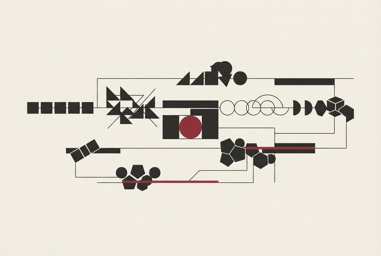 Abstract editorial illustration