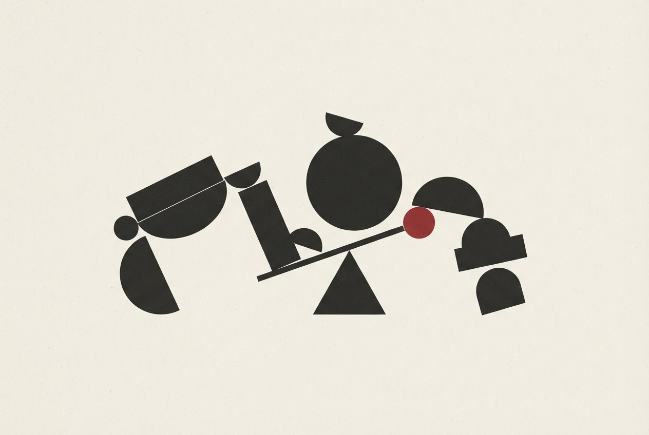 Abstract editorial illustration