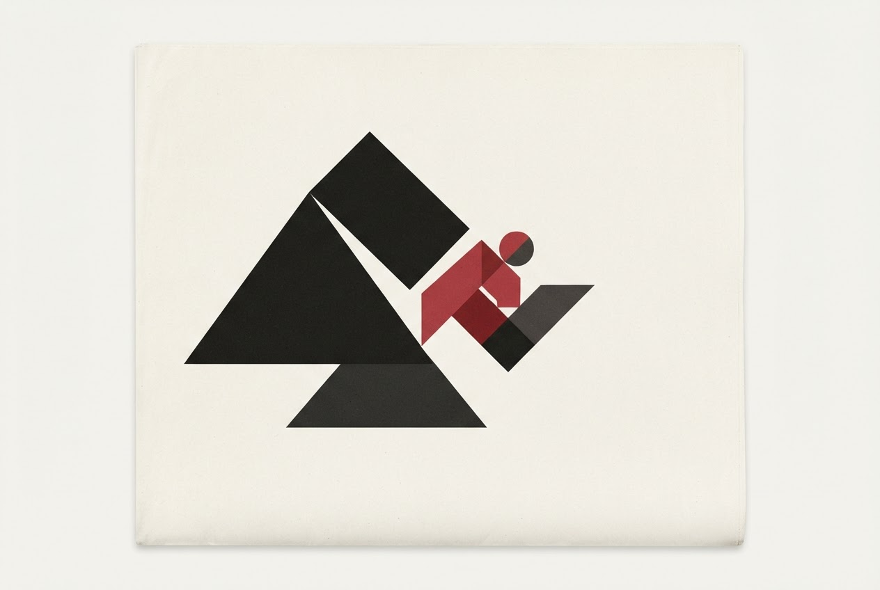 Abstract editorial illustration