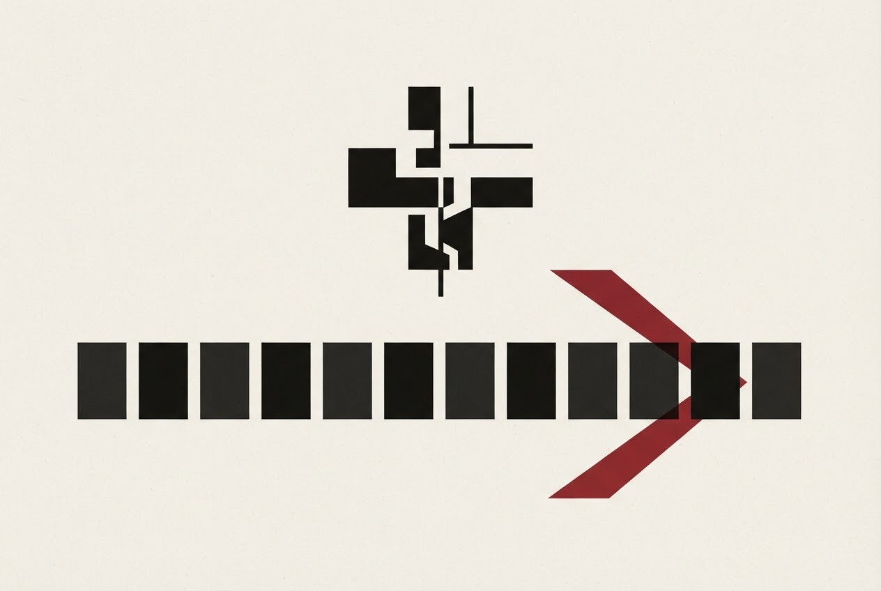 Abstract editorial illustration