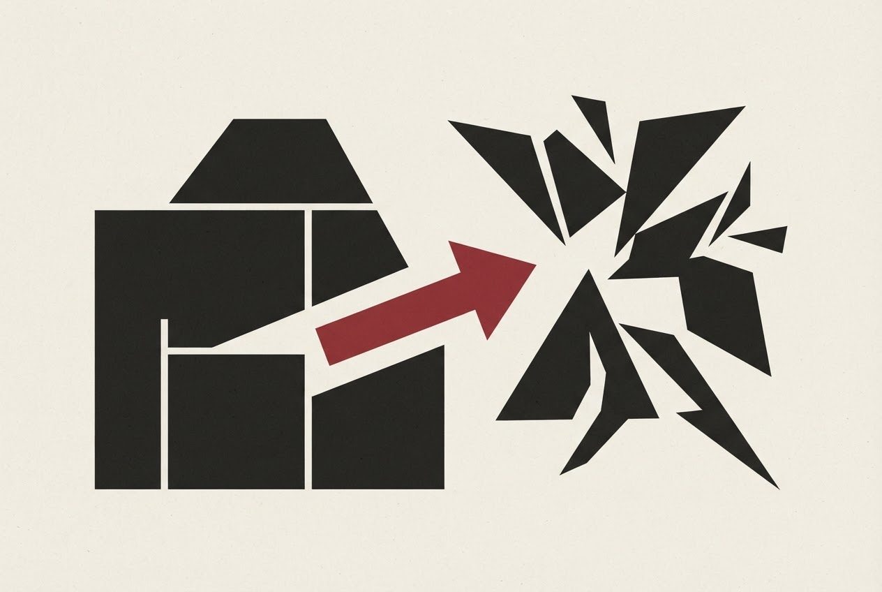 Abstract editorial illustration