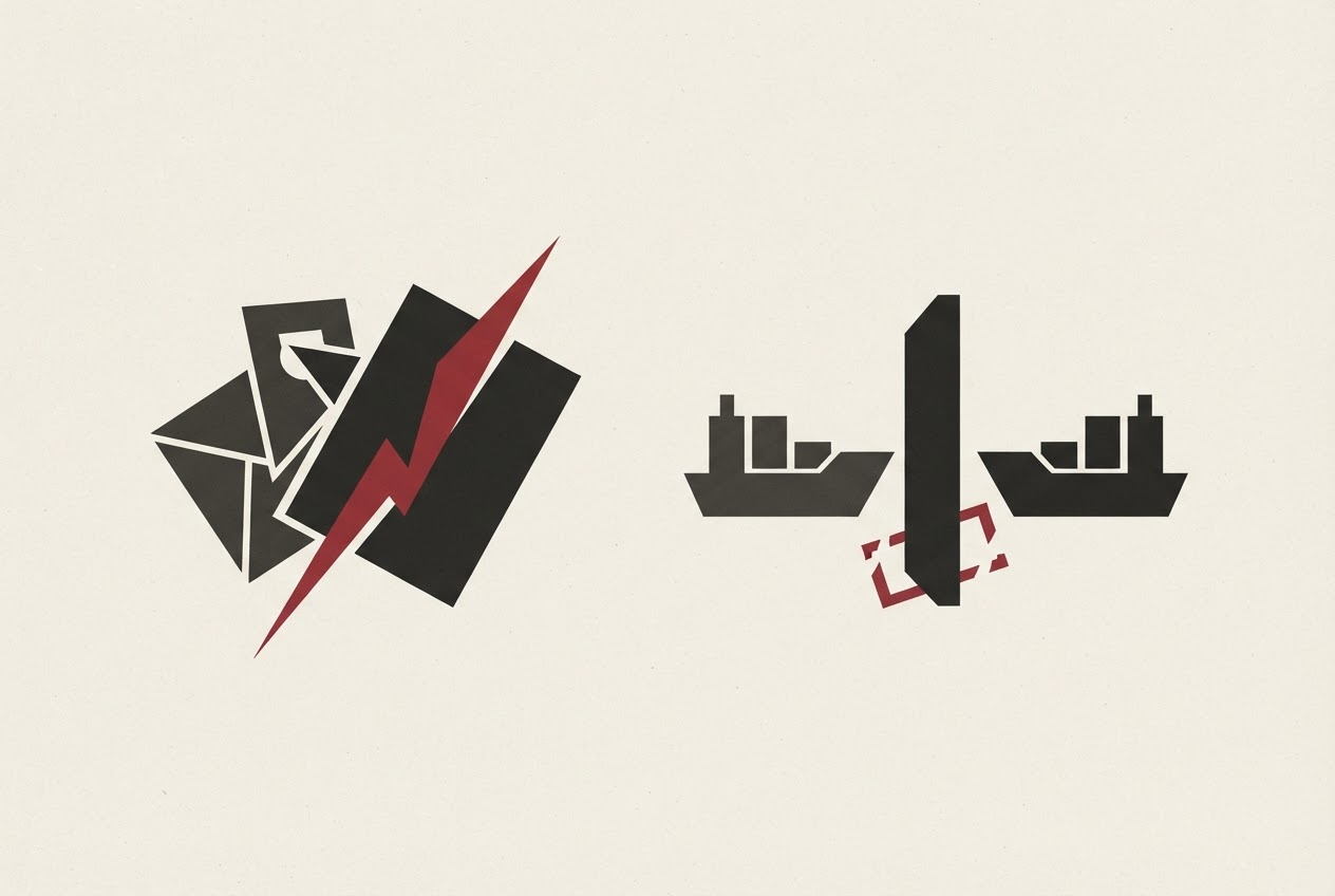 Abstract editorial illustration