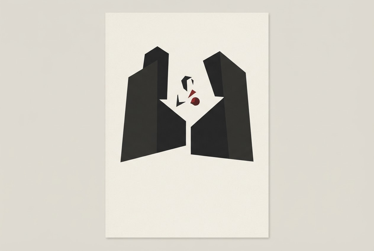 Abstract editorial illustration