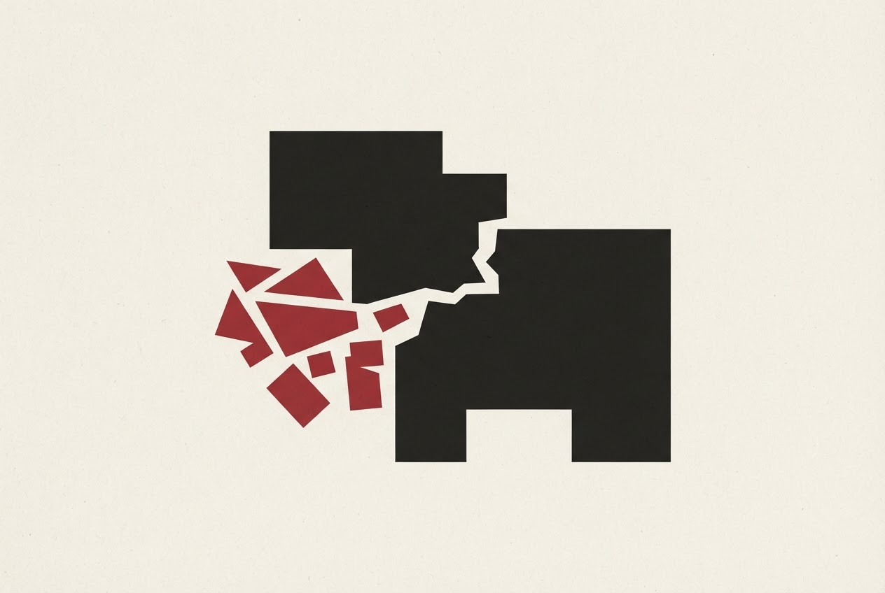 Abstract editorial illustration