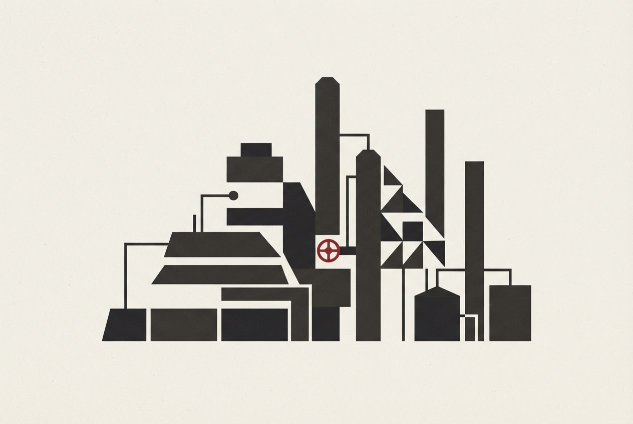 Abstract editorial illustration
