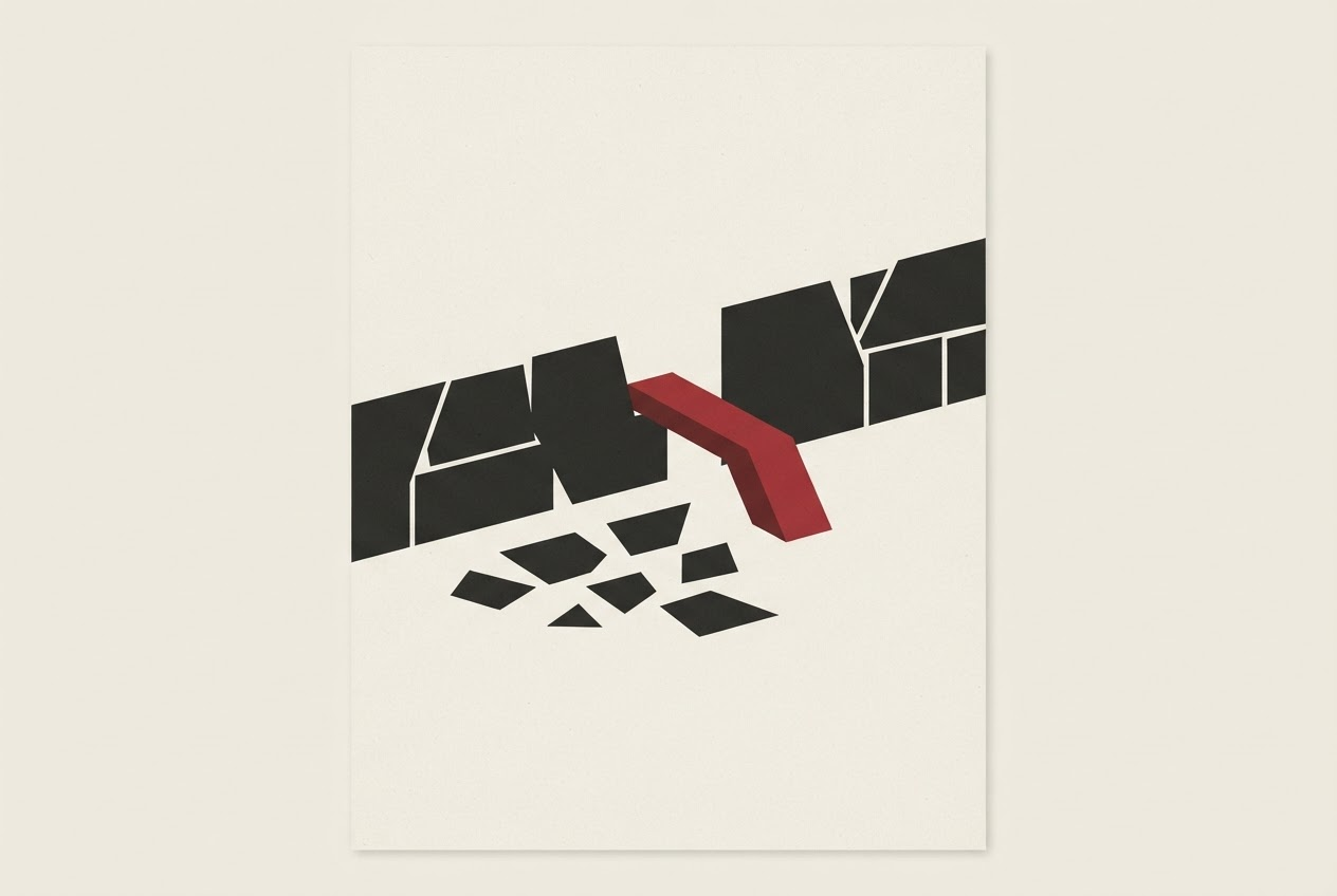 Abstract editorial illustration