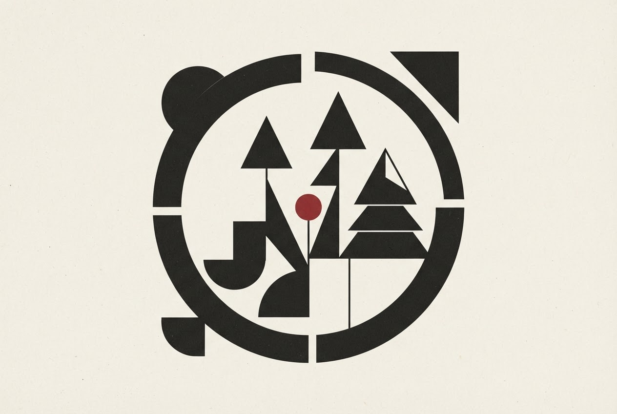 Abstract editorial illustration