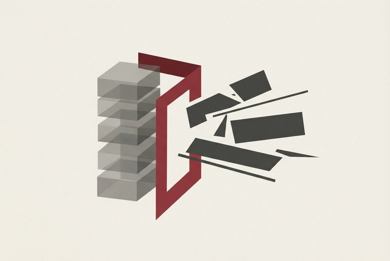 Abstract editorial illustration