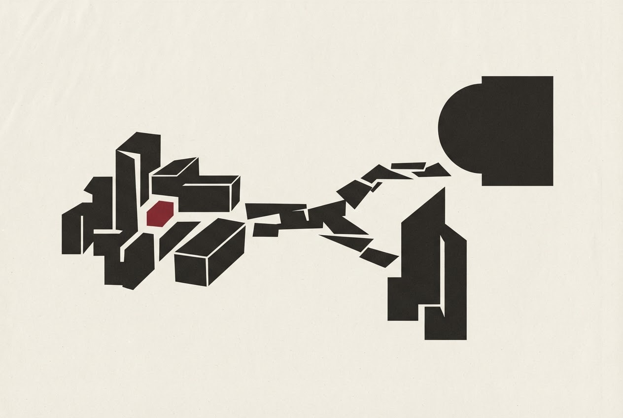 Abstract editorial illustration