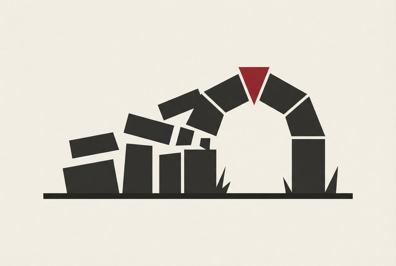 Abstract editorial illustration