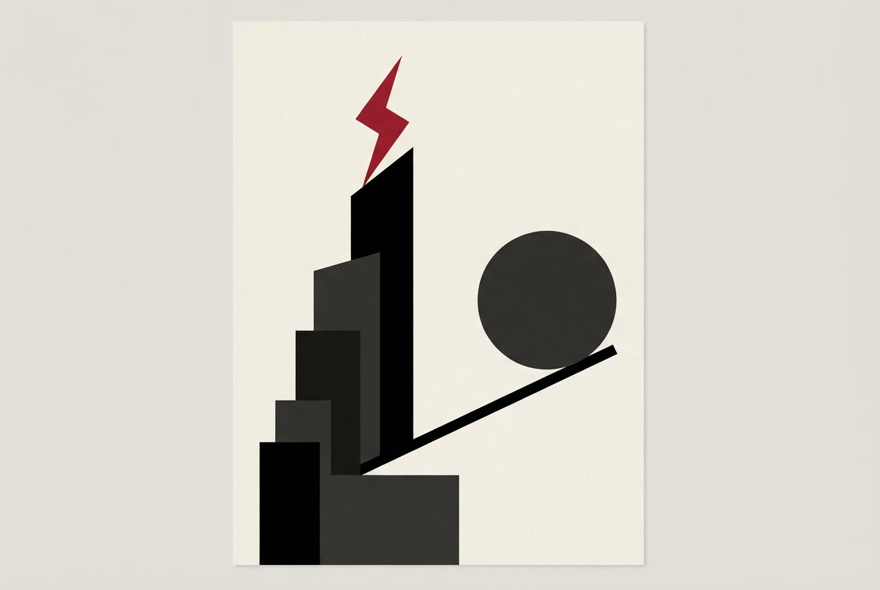 Abstract editorial illustration