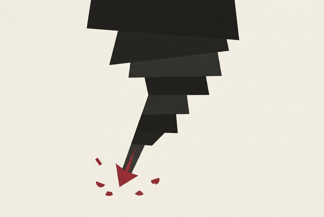 Abstract editorial illustration