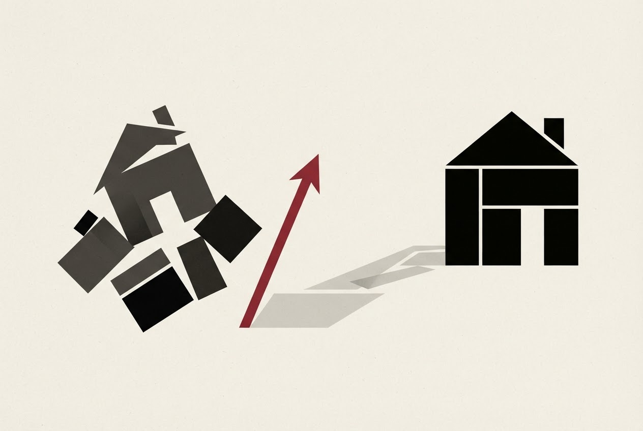 Abstract editorial illustration