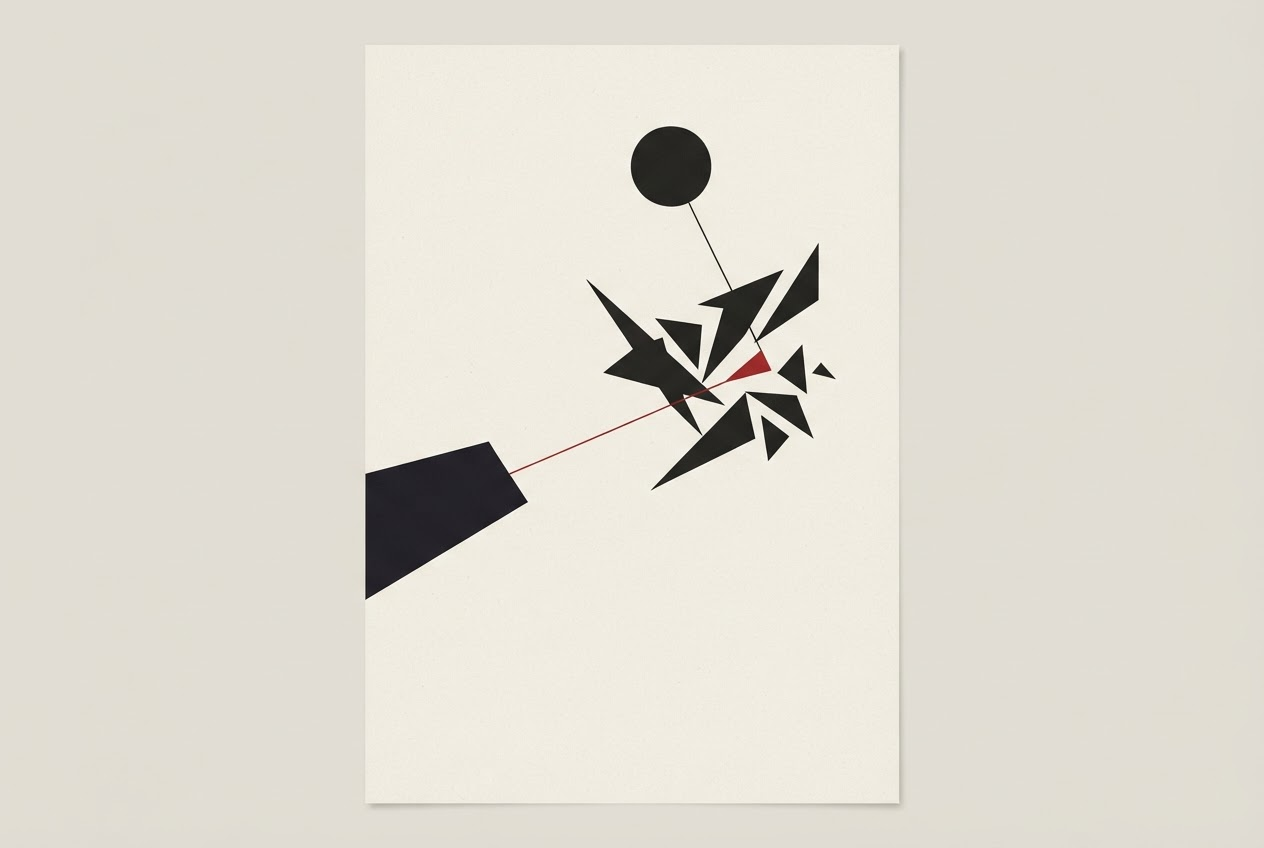 Abstract editorial illustration
