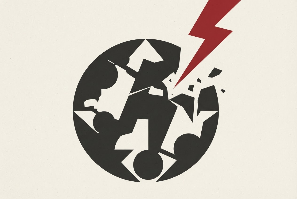 Abstract editorial illustration