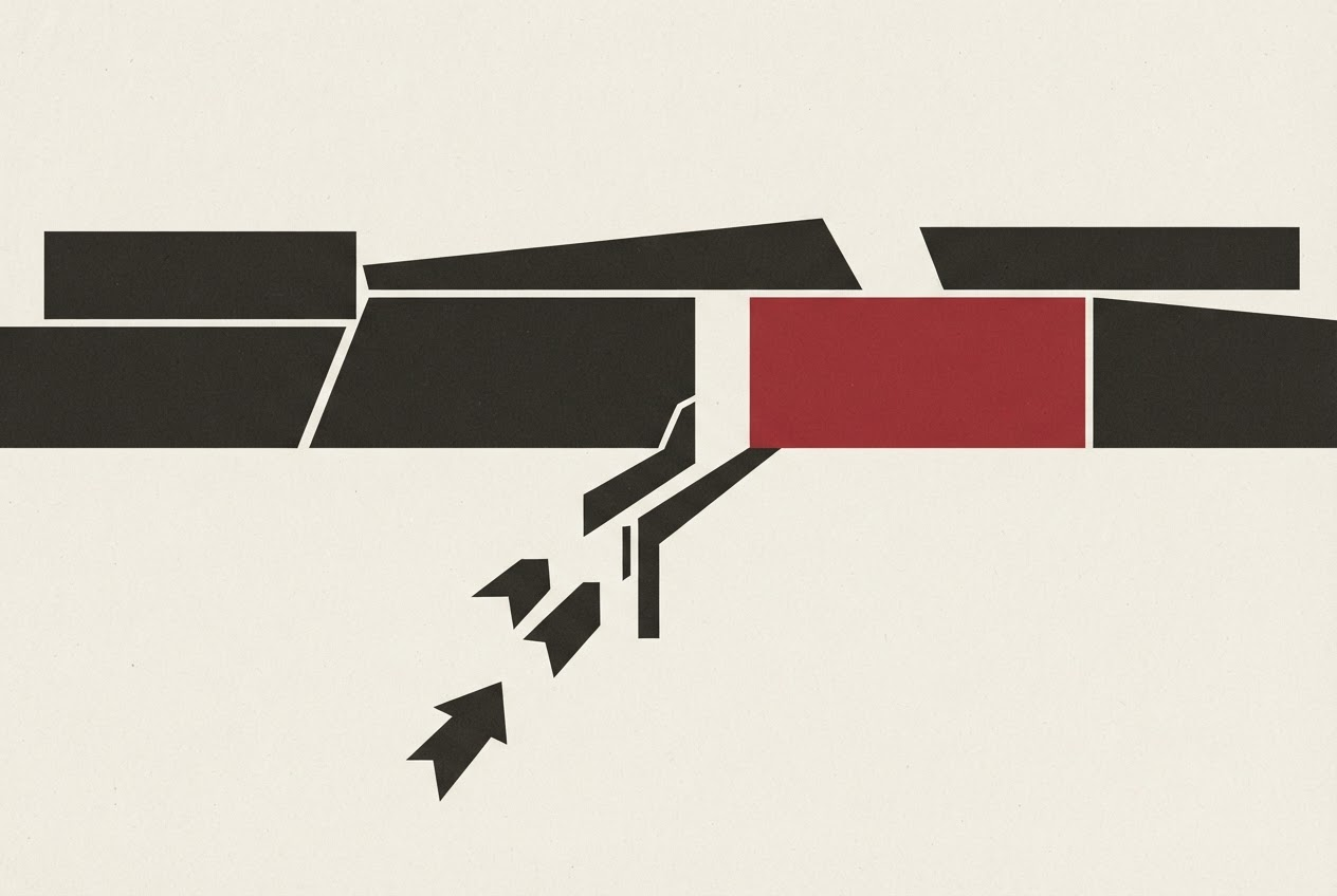 Abstract editorial illustration