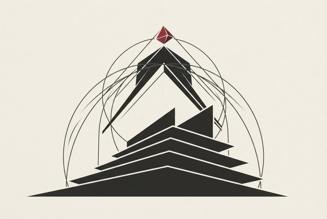 Abstract editorial illustration