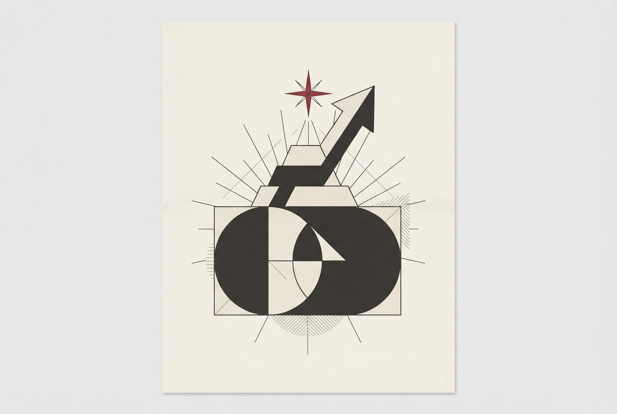 Abstract editorial illustration