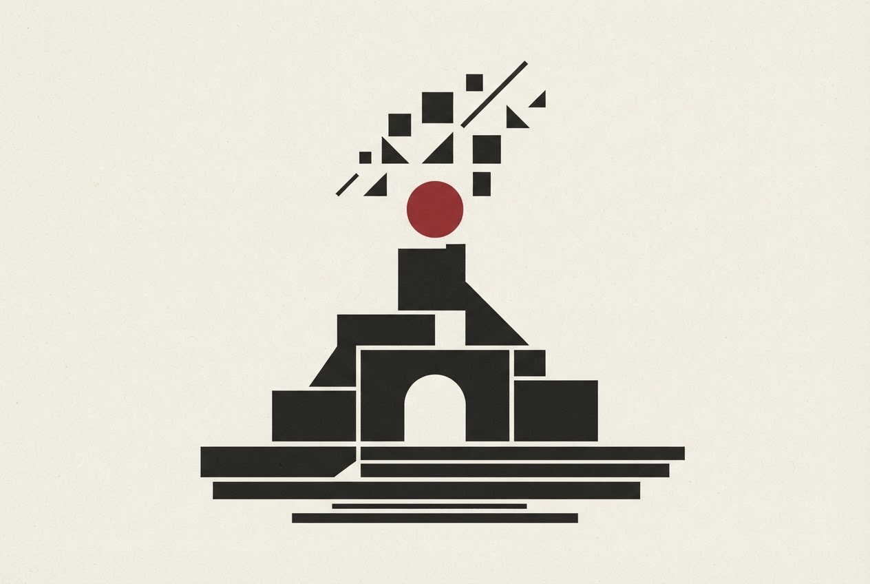Abstract editorial illustration