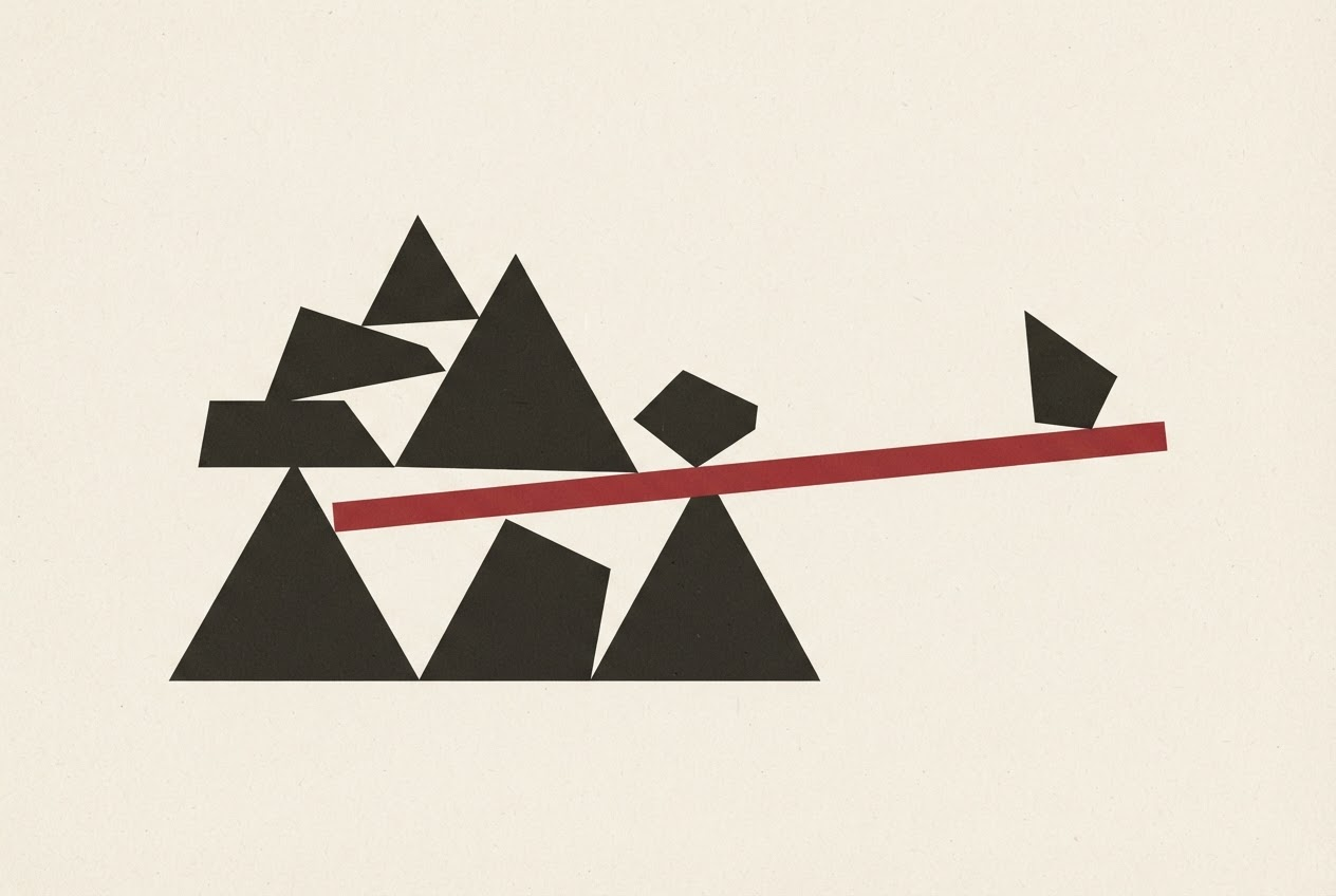 Abstract editorial illustration