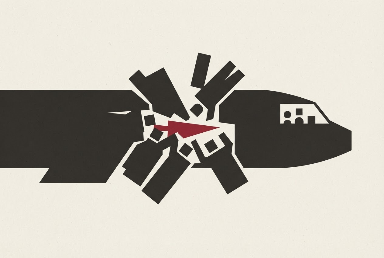 Abstract editorial illustration