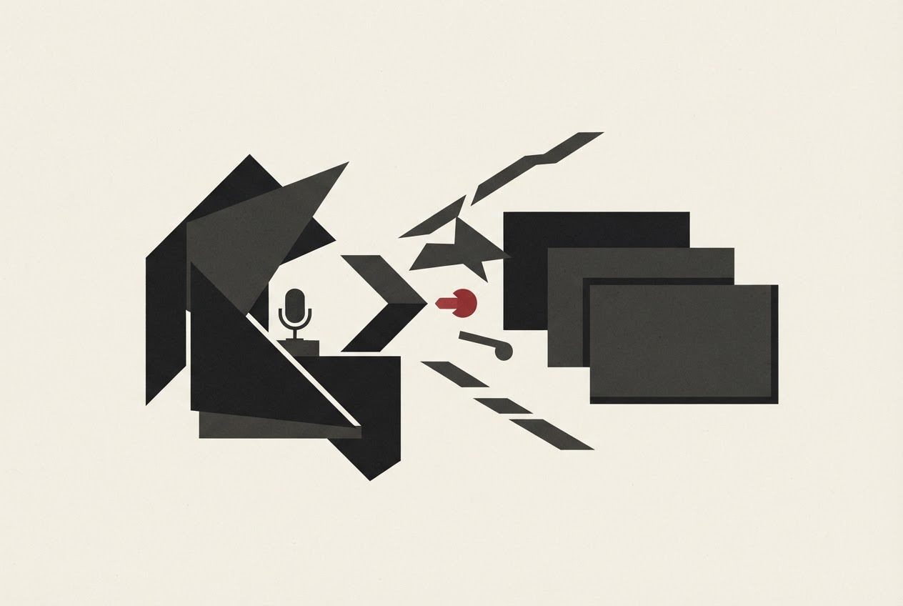 Abstract editorial illustration