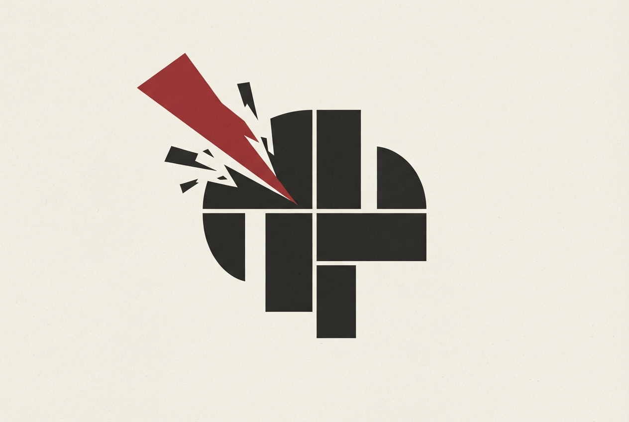 Abstract editorial illustration