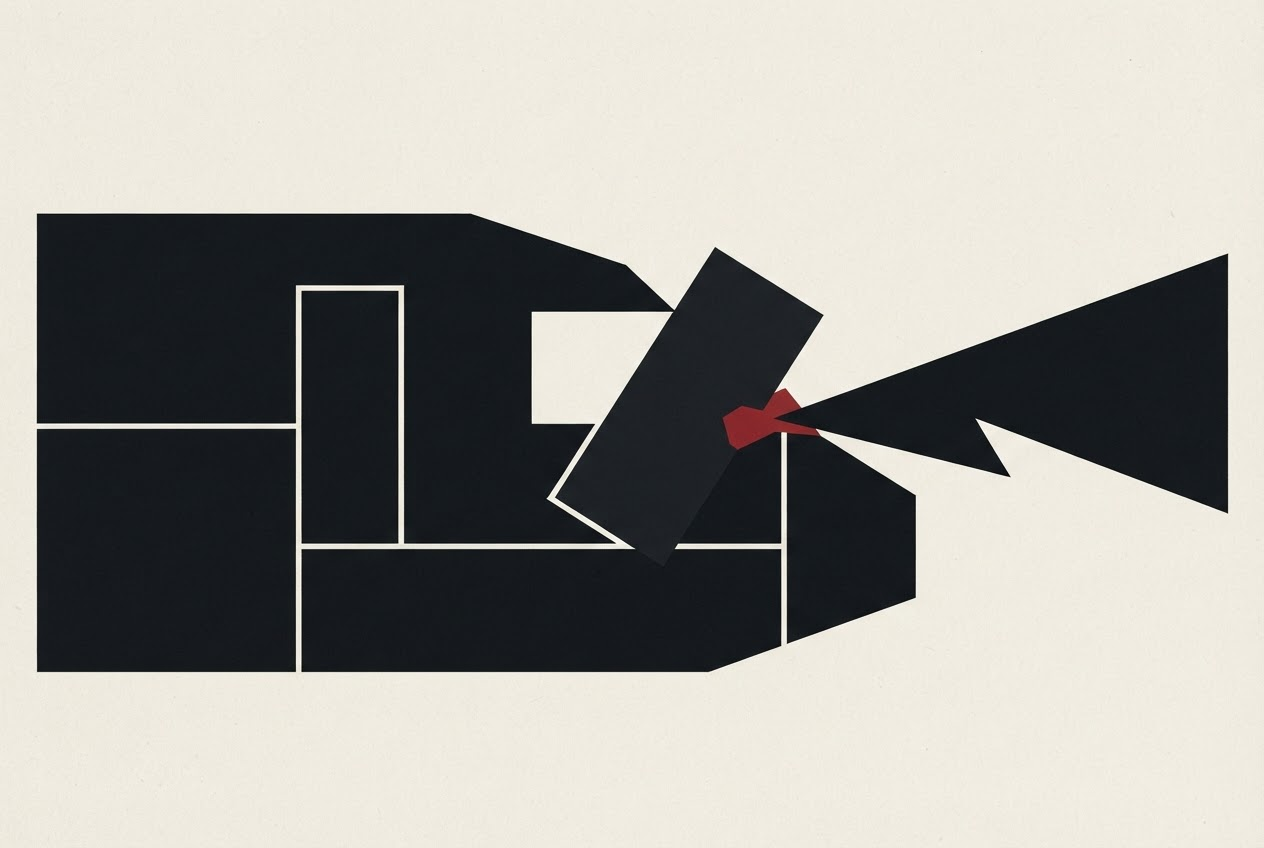 Abstract editorial illustration