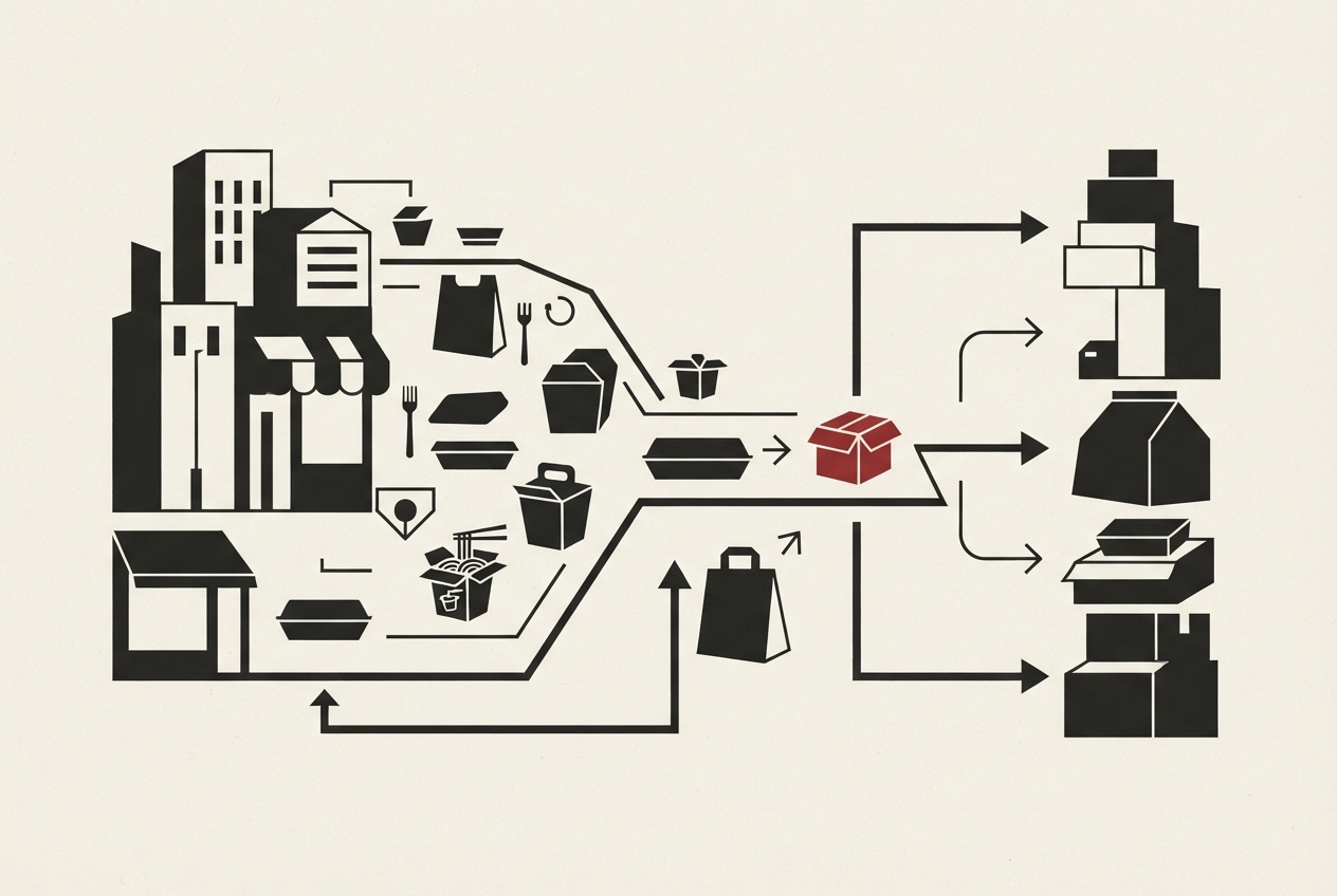 Abstract editorial illustration