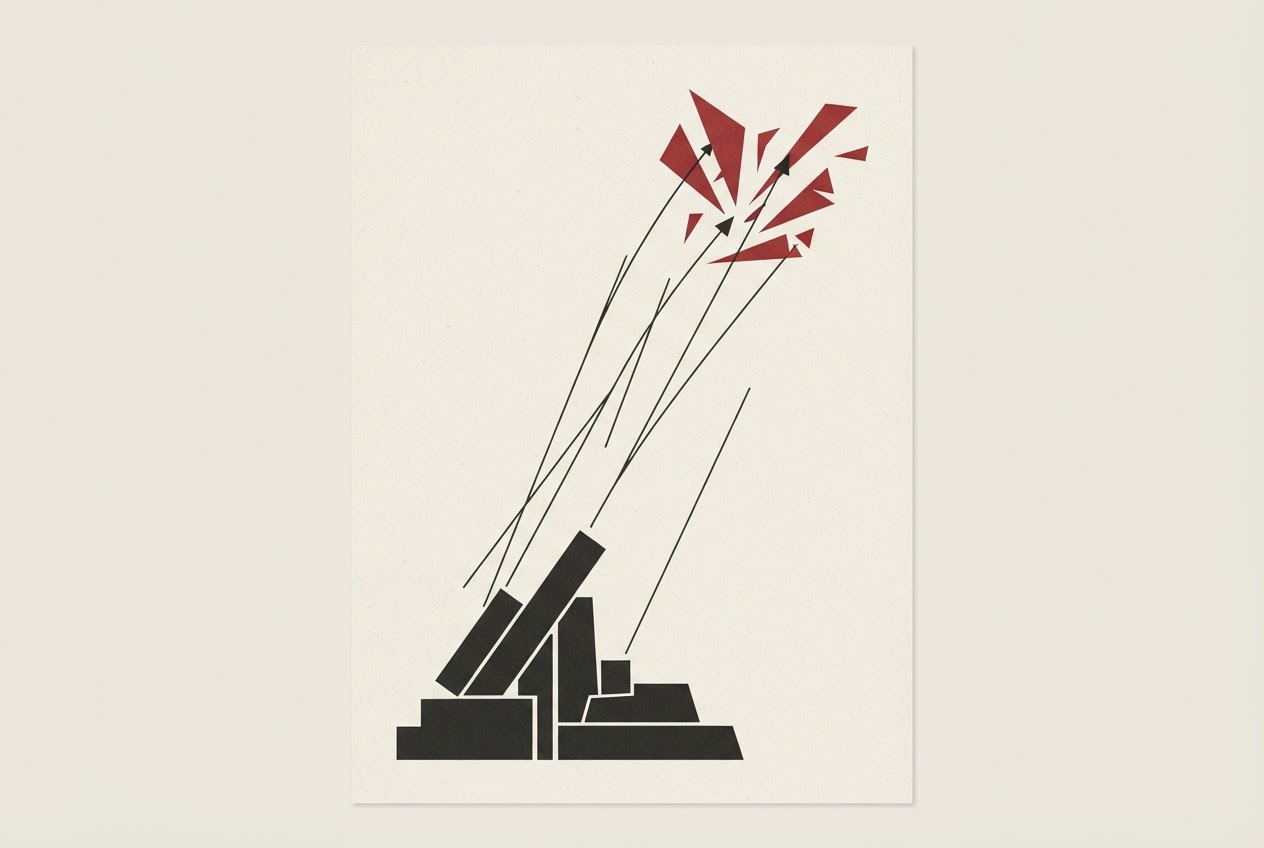Abstract editorial illustration