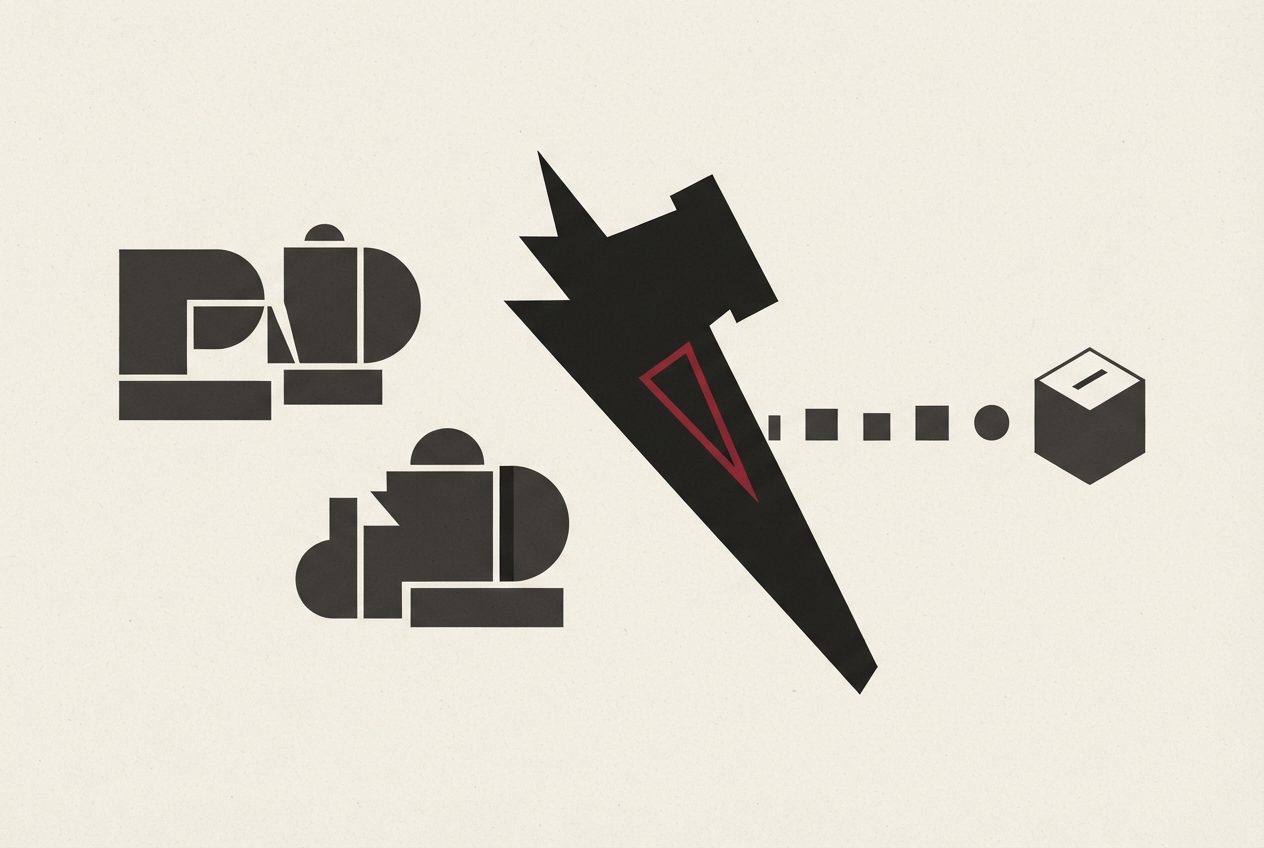Abstract editorial illustration
