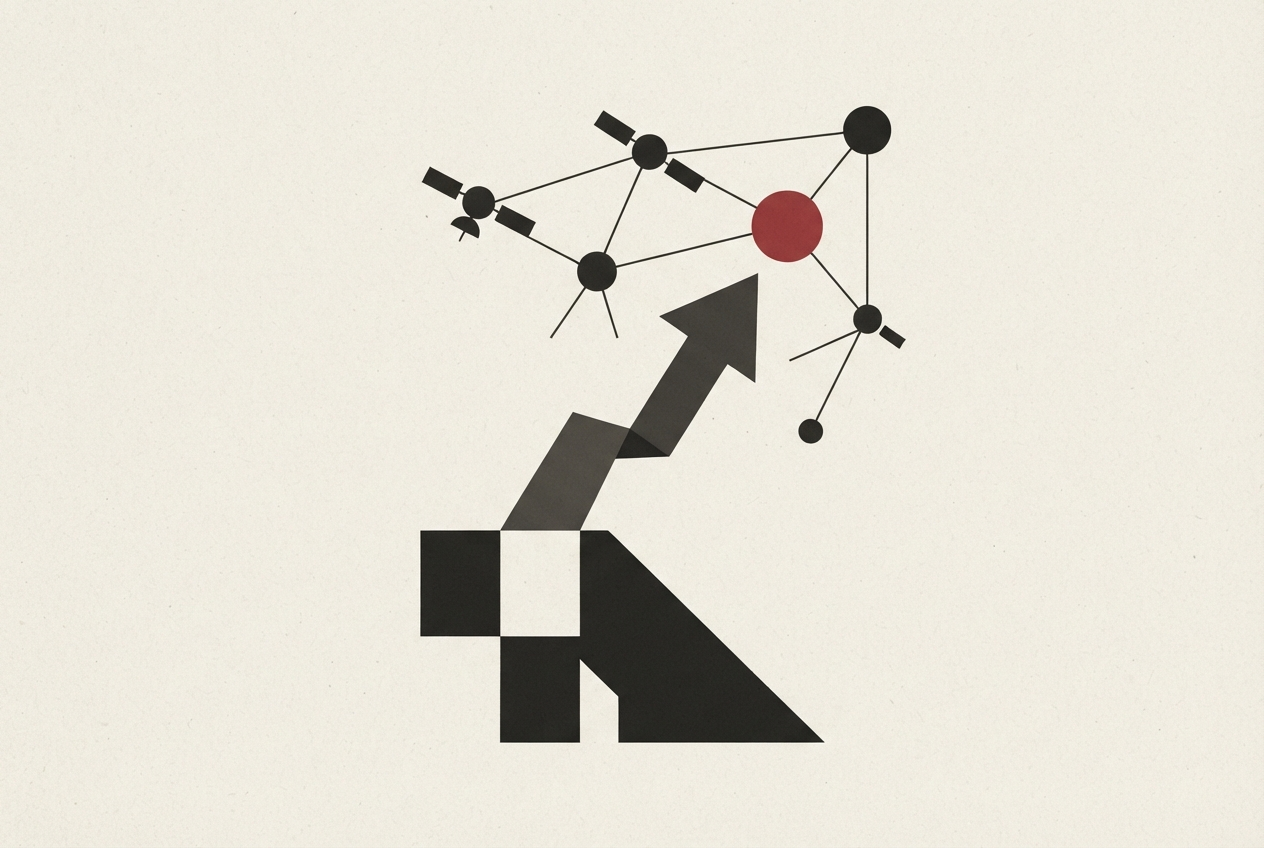 Abstract editorial illustration