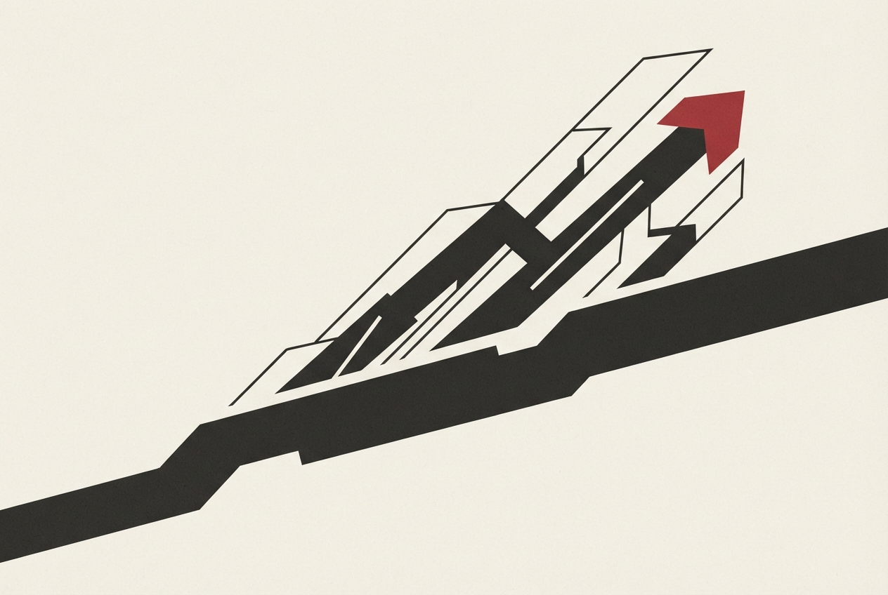 Abstract editorial illustration