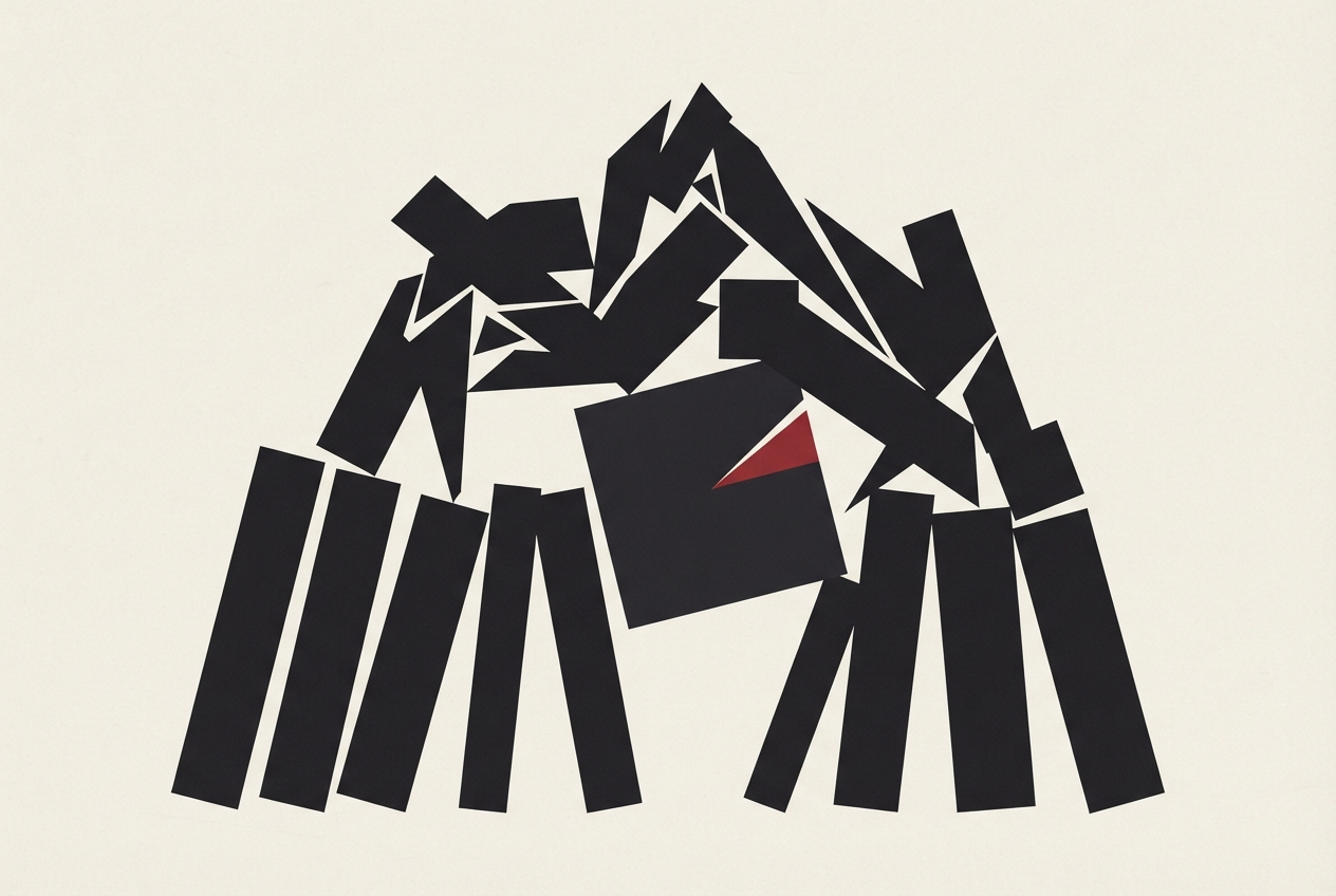 Abstract editorial illustration