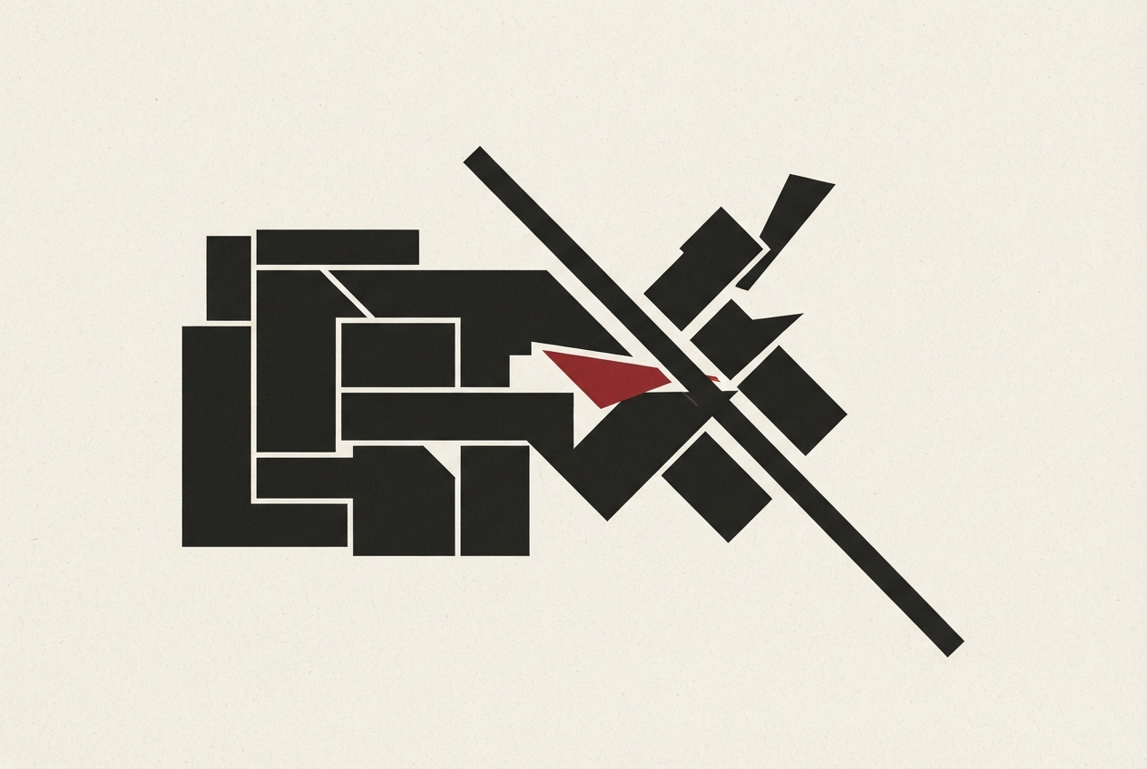 Abstract editorial illustration