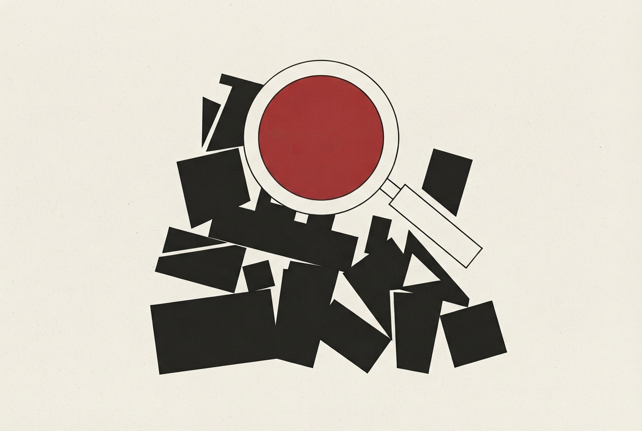 Abstract editorial illustration