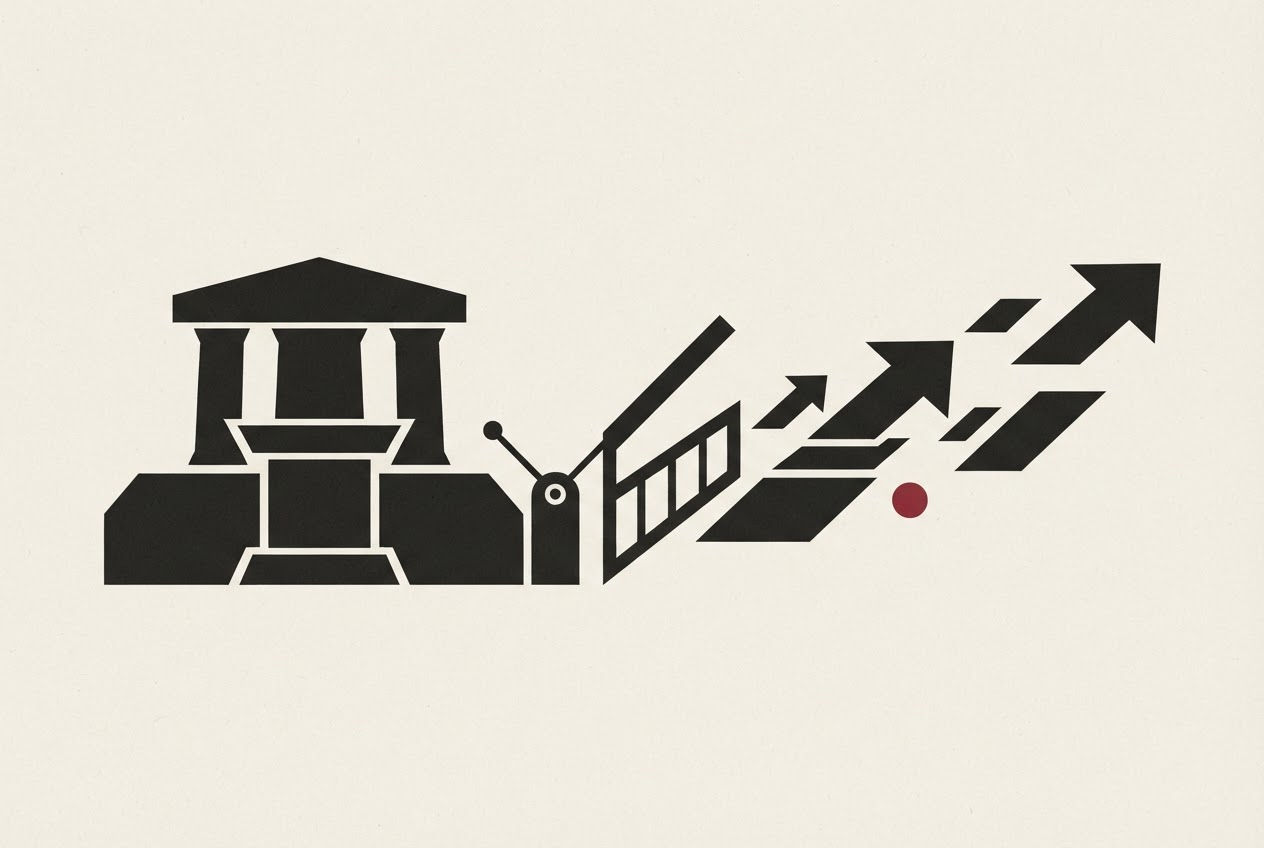 Abstract editorial illustration
