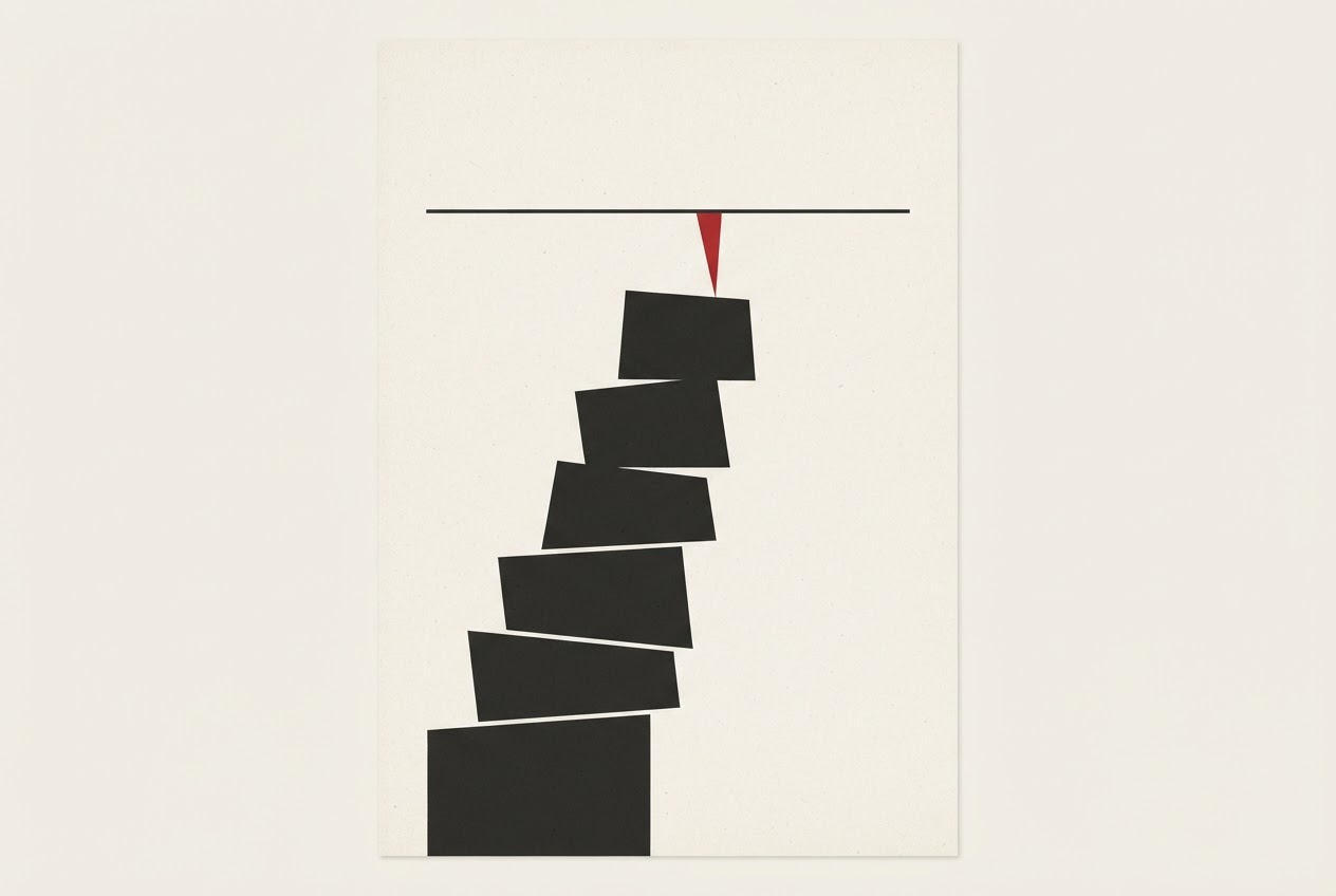 Abstract editorial illustration