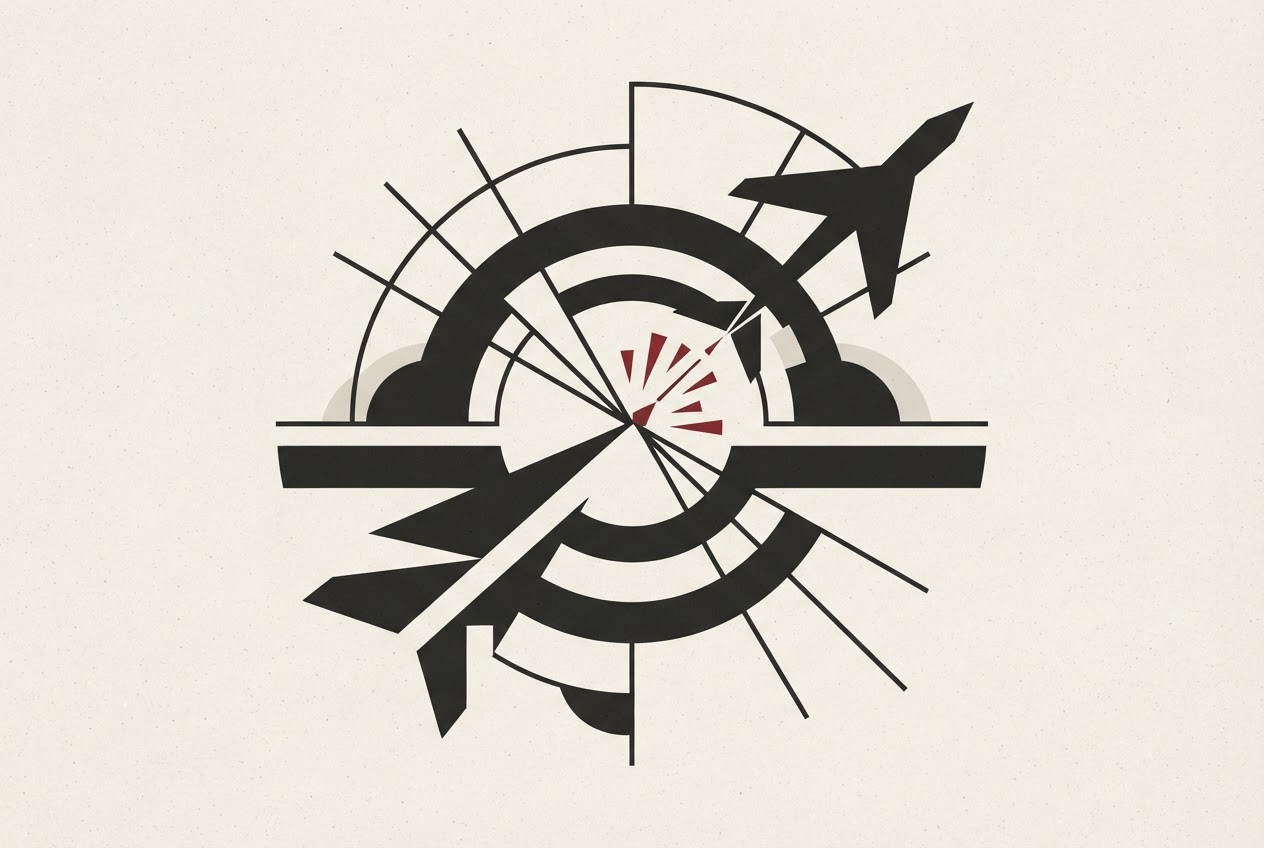 Abstract editorial illustration