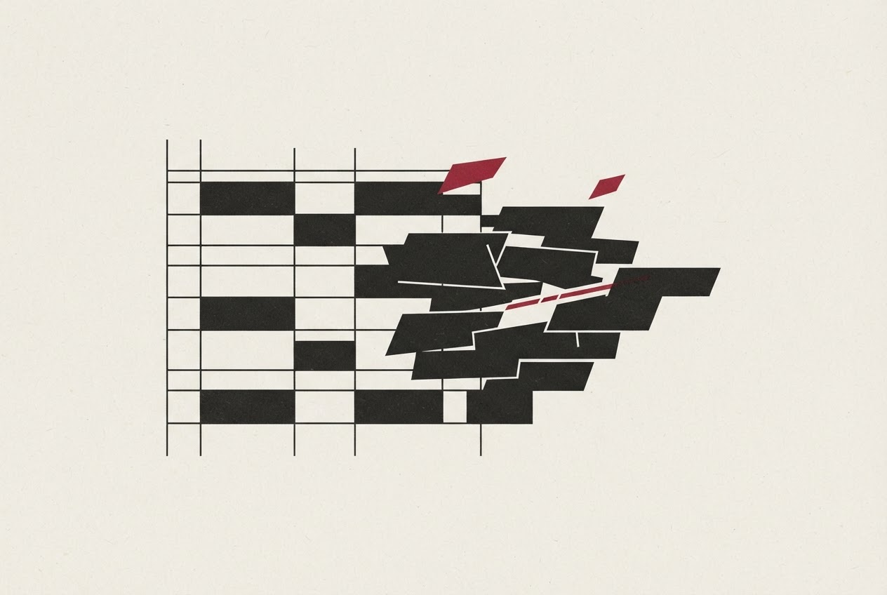 Abstract editorial illustration