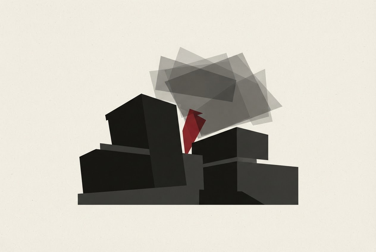 Abstract editorial illustration