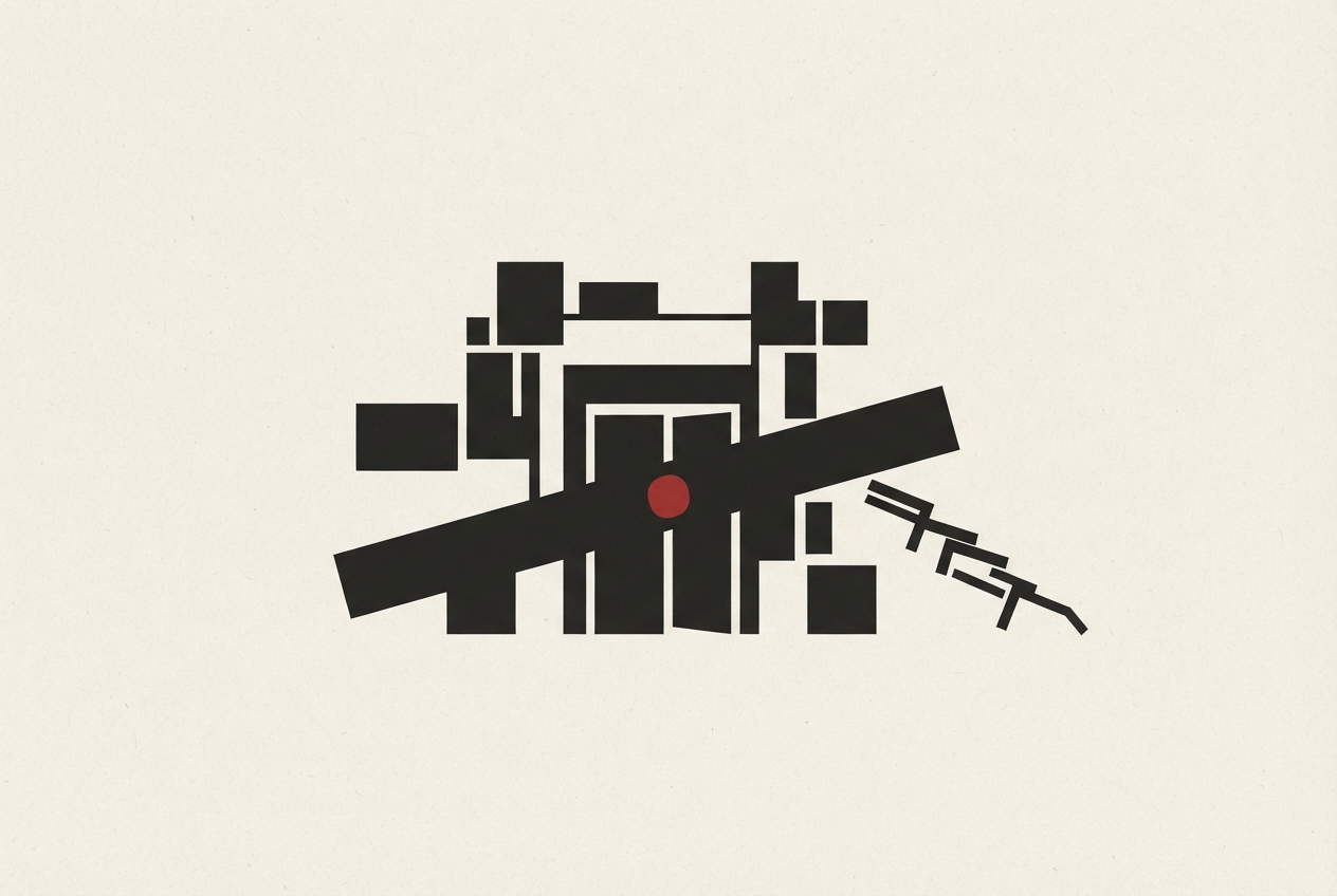 Abstract editorial illustration