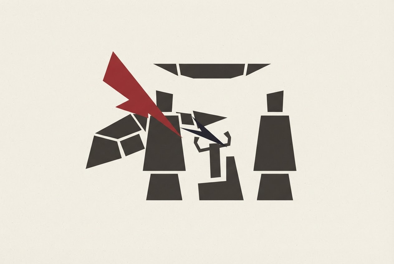 Abstract editorial illustration